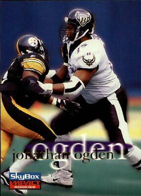 Jonathan Ogden #7 Football Cards 1996 Skybox Impact Rookies