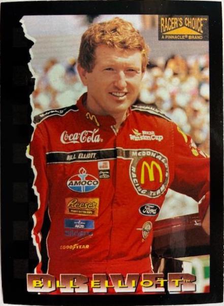 Bill Elliott #13 Racing Cards 1996 Pinnacle Racer's Choice NASCAR