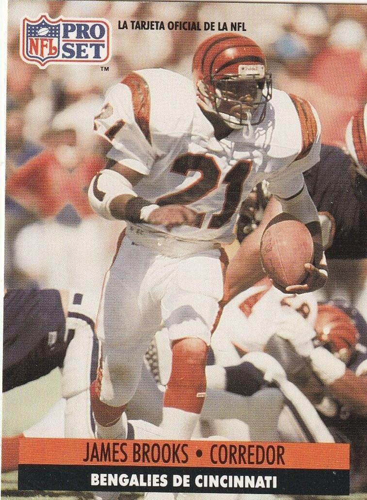 James Brooks #28 Football Cards 1991 Pro Set Spanish