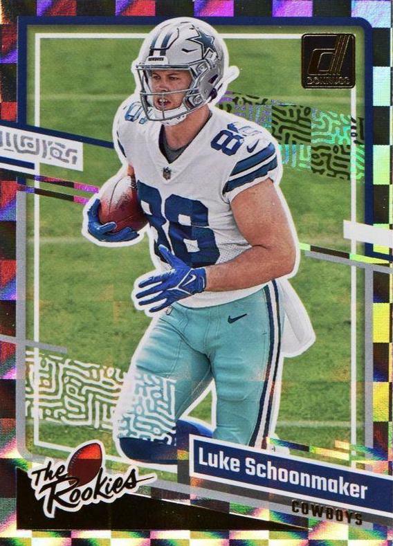 Luke Schoonmaker #18 Football Cards 2023 Panini Donruss The Rookies