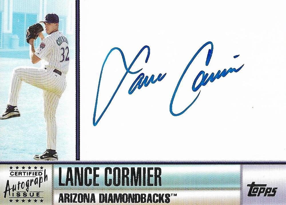 Lance Comier #TA-LC Baseball Cards 2006 Topps Certified Autograph