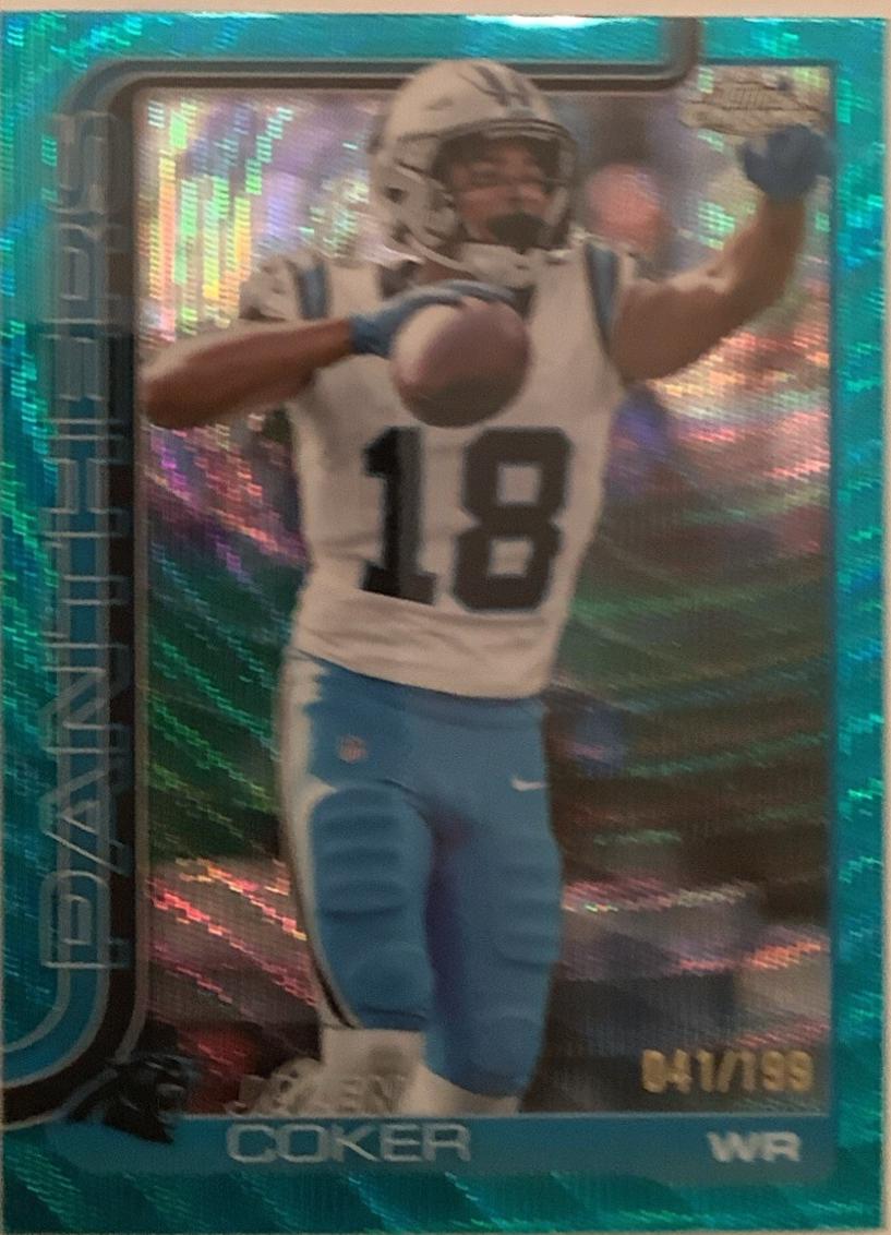 Jalen Coker [Aqua Wave Refractor] #39