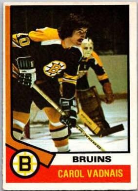 Carol Vadnais #165 1974-75 O-Pee-Chee Hockey