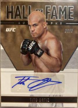 Tito Ortiz #HF-TOZ Ufc Cards 2022 Panini Chronicles UFC Hall of Fame Autographs