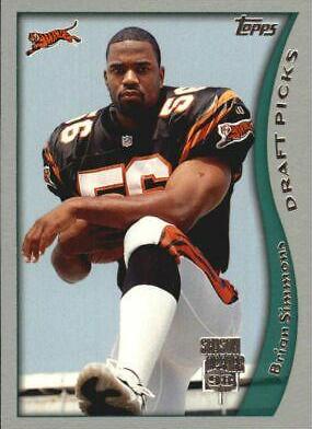 Brian Simmons #4 Football Cards 1998 Topps Season Opener