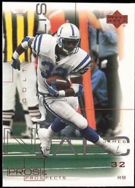 Edgerrin James #35 Football Cards 2000 Upper Deck Pros & Prospects