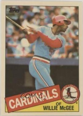Willie McGee #757 Baseball Cards 1985 Topps Tiffany