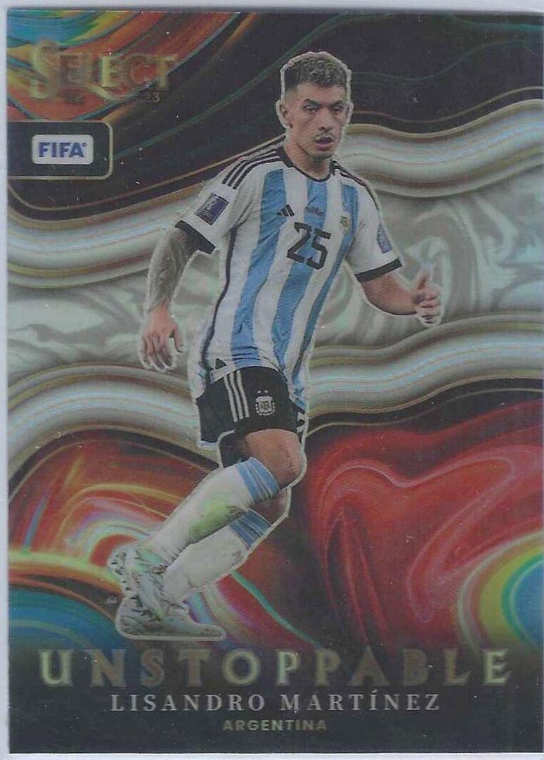 Lisandro Martinez #16 Soccer Cards 2022 Panini Select FIFA Unstoppable