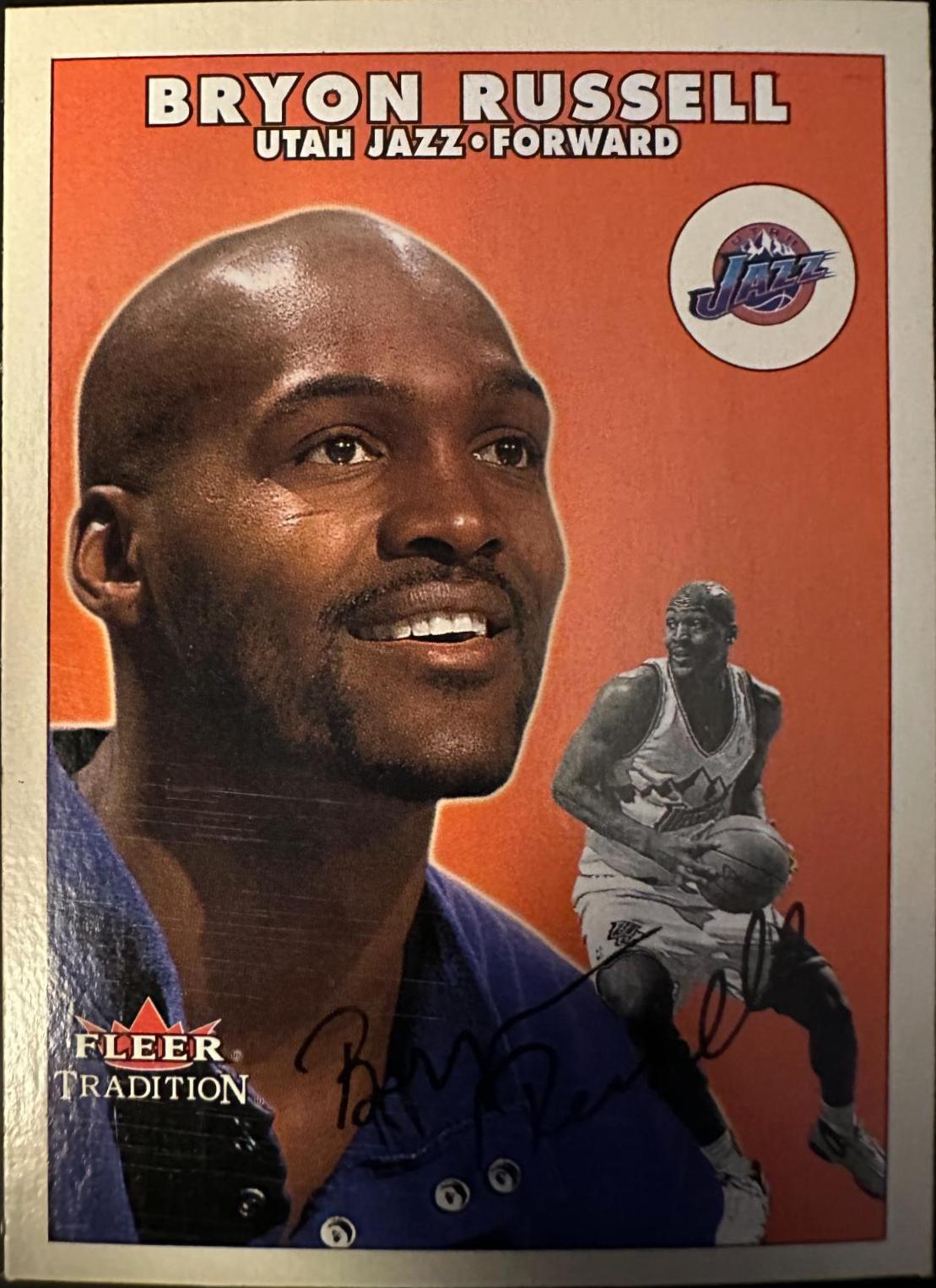 Bryon Russell #41 Basketball Cards 2001 Fleer Tradition