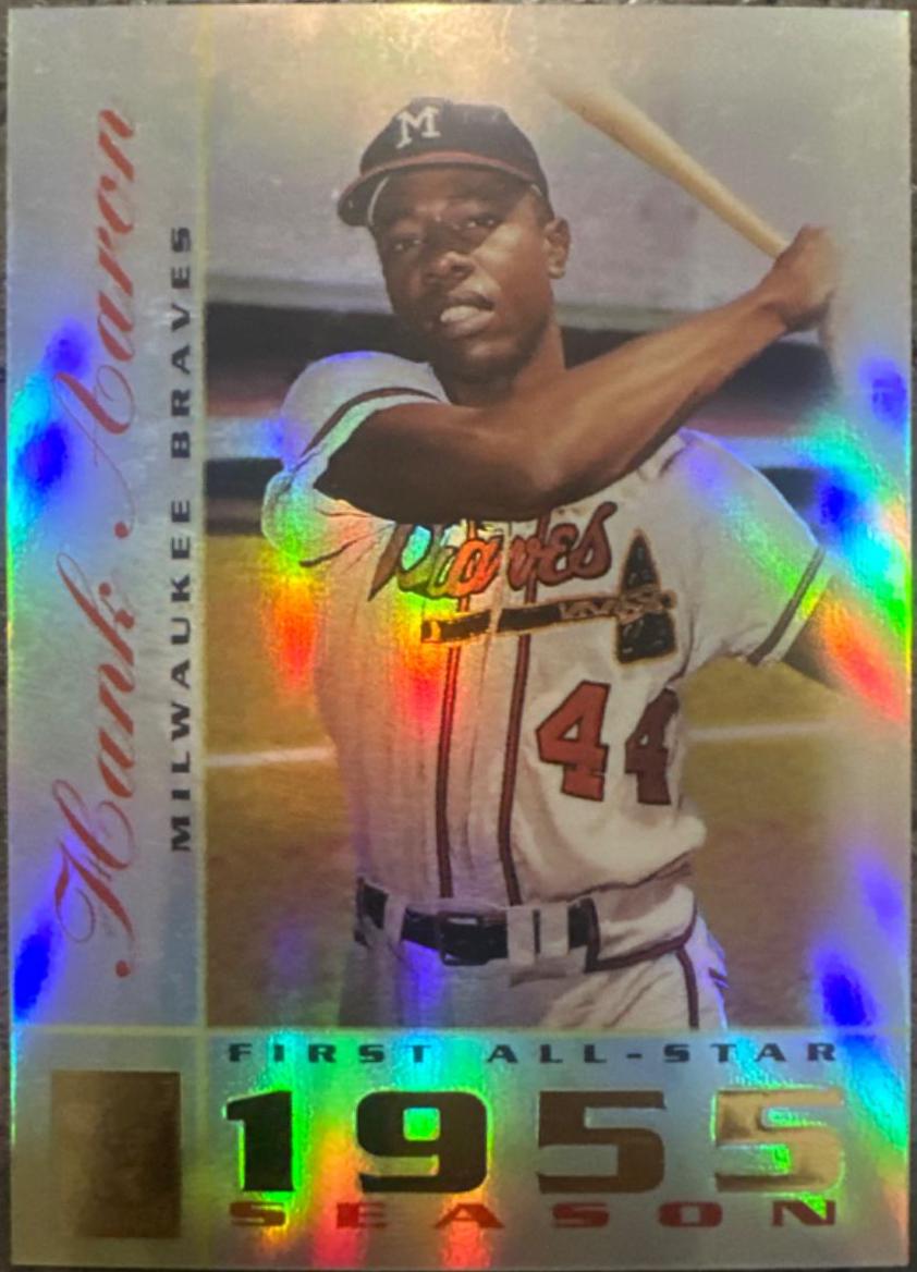 Hank Aaron #4 Baseball Cards 2003 Topps Tribute PerenniAL All Star Relics