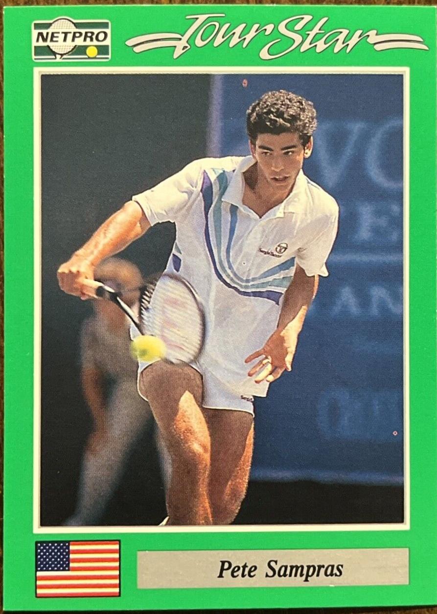 Pete Sampras #7 Tennis Cards 1991 NetPro Tour Stars