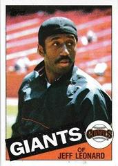 Jeff Leonard #619 Baseball Cards 1985 Topps Prices