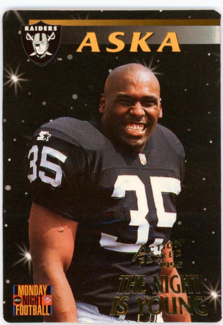 JOE ASKA #97 1995 Action Packed Monday Night Football