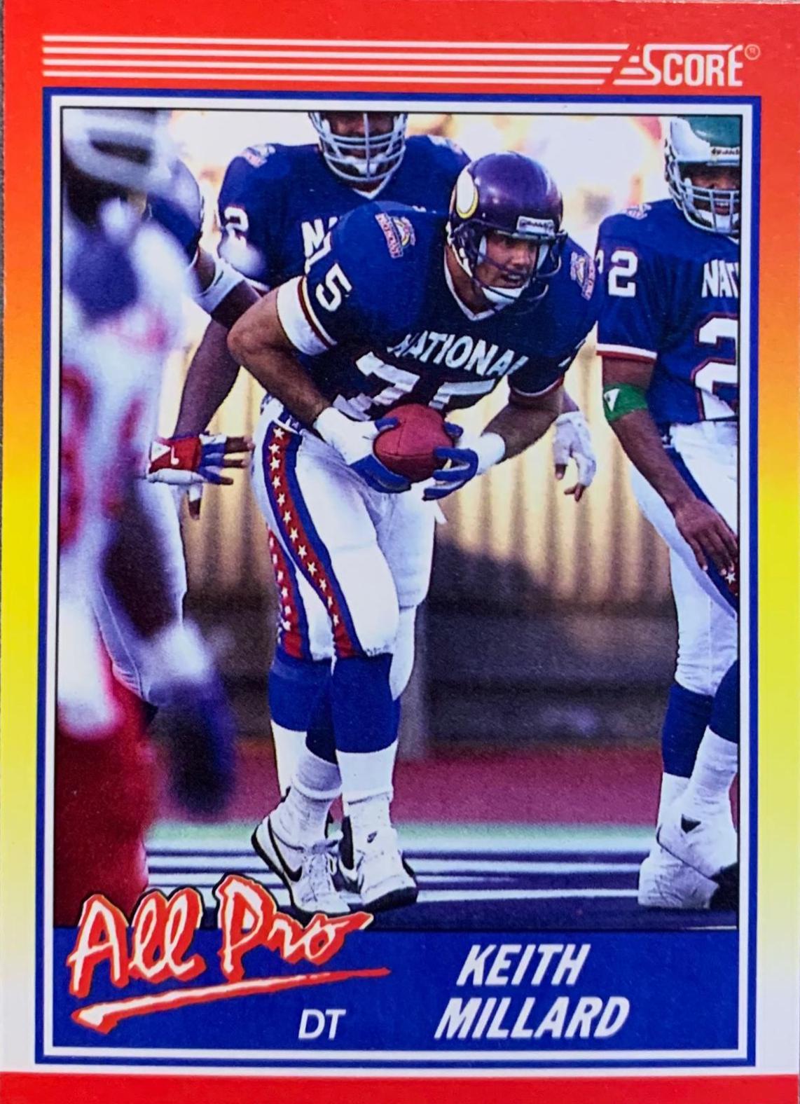 Keith Millard #573 Football Cards 1990 Panini Score
