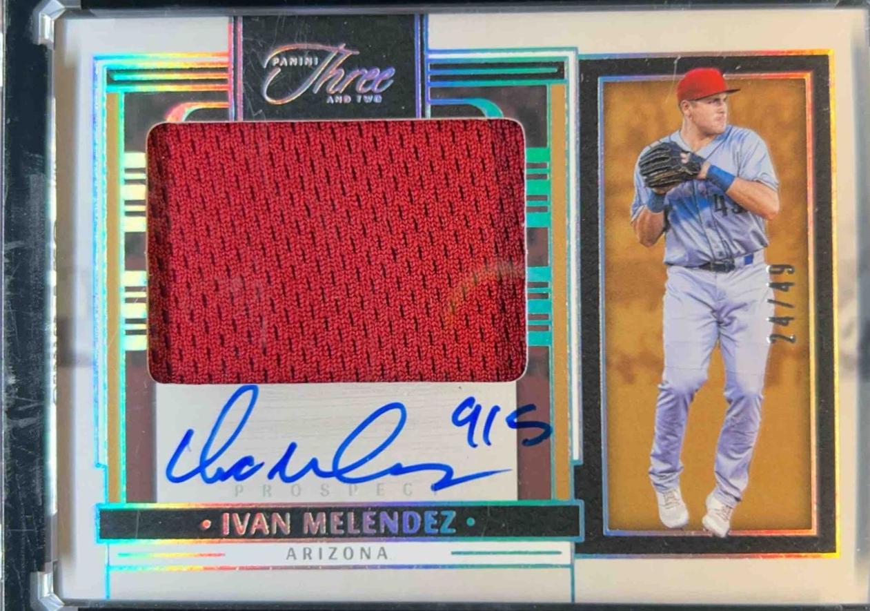 Roman Anthony #24 2024 Panini Three and Two Baseball Prospect Jersey Autographs