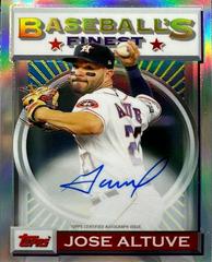 Jose Altuve [Refractor] #JA Baseball Cards 2020 Topps Finest Flashbacks Autographs Prices