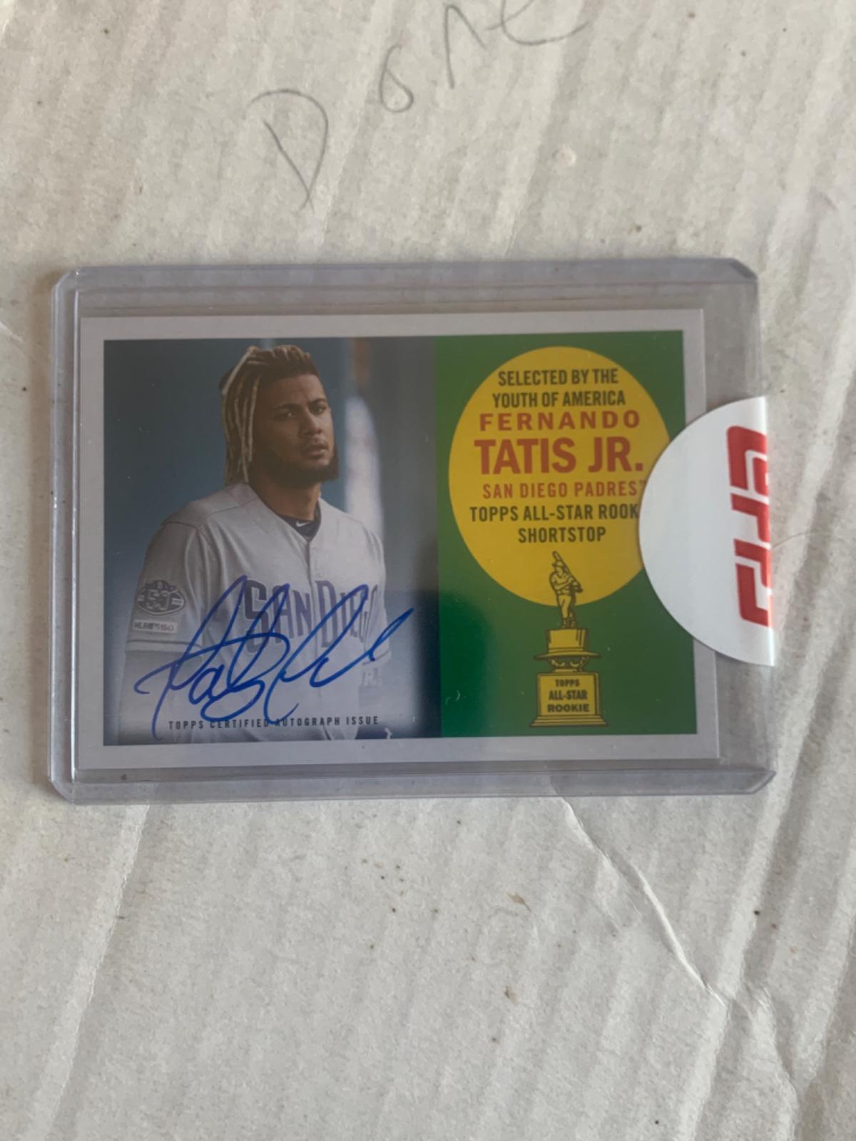 Fernando Tatis Jr #60ARA-FTJ Baseball Cards 2020 Topps Archives 1960 All Star Rookie Autographs