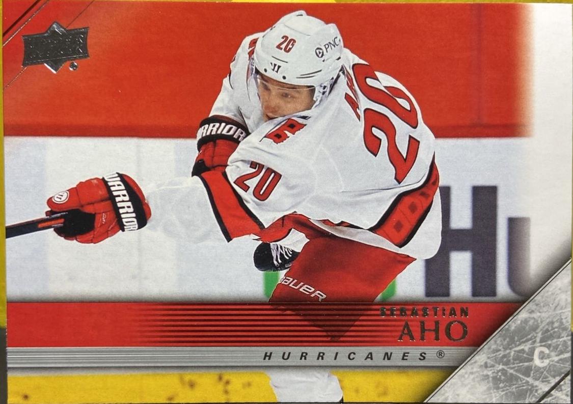 Sebastian Aho #T-14 Hockey Cards 2020 Upper Deck 2005-06 Tribute