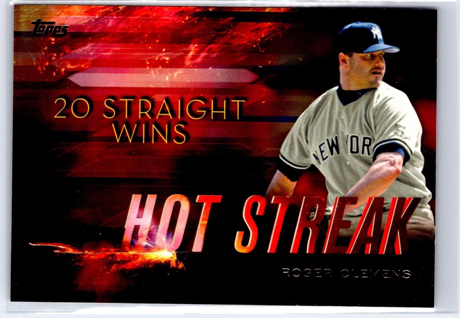 Roger Clemens #HS-11 Baseball Cards 2015 Topps Hot Streak