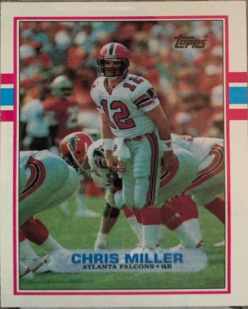 Chris Miller #341 Football Cards 1989 Topps