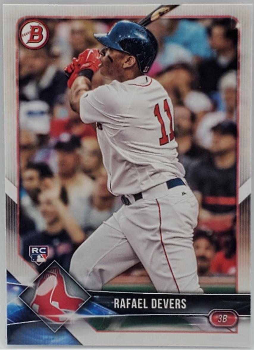Rafael Devers #25 Baseball Cards 2018 Bowman