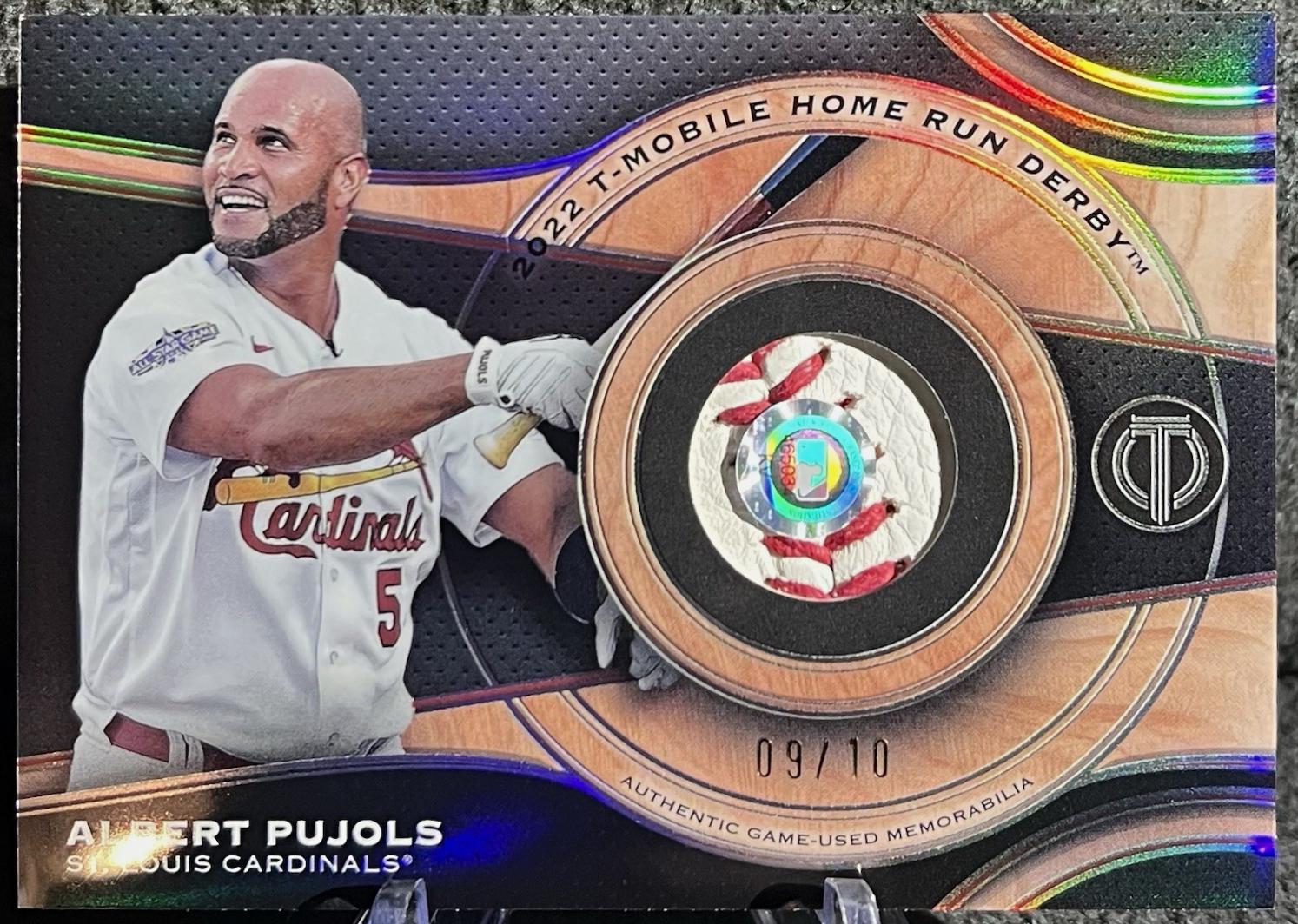 Albert Pujols #MRB-AP 2025 Topps Tribute Milestone Relic Baseball