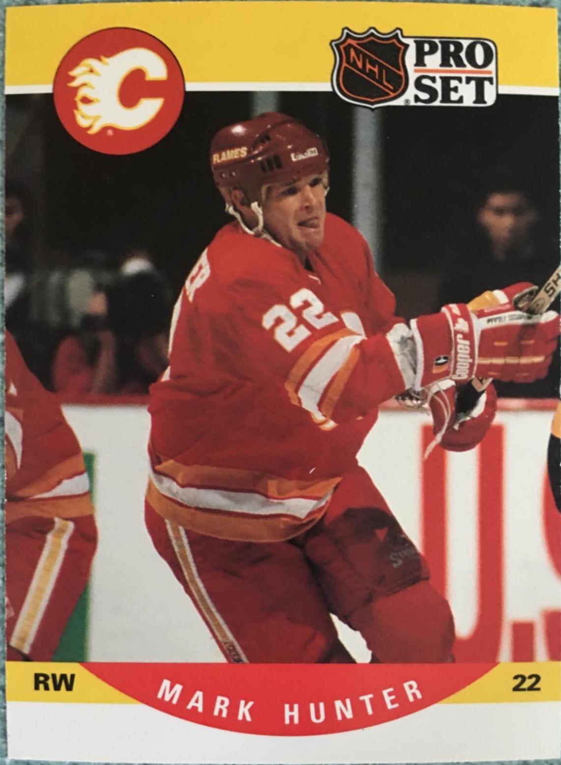 Mark Hunter #422 Hockey Cards 1990 Pro Set