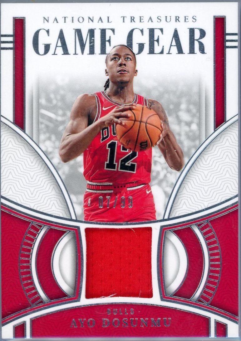 Ayo Dosunmu #36 Basketball Cards 2023 Panini National Treasures Game Gear
