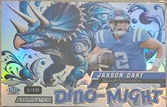 Jaxson Dart [Triceratops Blue Rainbow] #DMTRI1-JD Prices [Rookie
