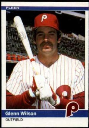 Glenn Wilson #U-128 Baseball Cards 1984 Fleer Update
