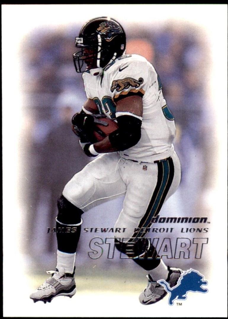 James Stewart #8 Football Cards 2000 Skybox Dominion