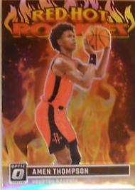 Amen Thompson #14 Basketball Cards 2023 Donruss Optic Red Hot Rookies