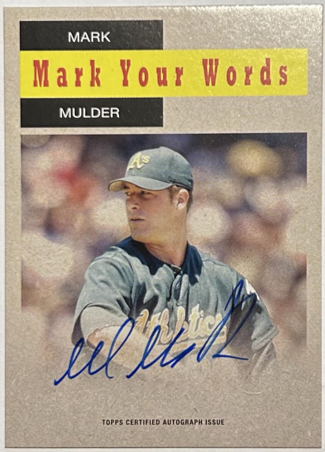Mark Mulder #58WA-MM Baseball Cards 2024 Topps Archives 1958 TV Westerns Autograph Variation