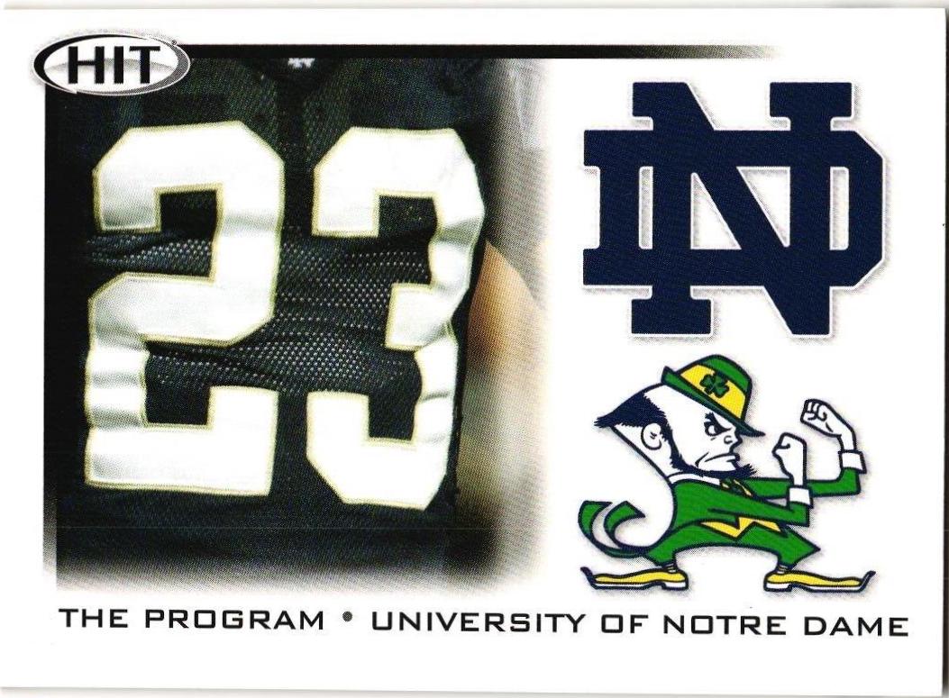 University of Notre Dame #44 Football Cards 2010 Sage Hit