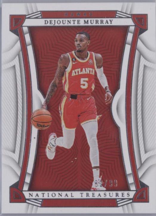 Dejounte Murray #6 Basketball Cards 2022 Panini National Treasures