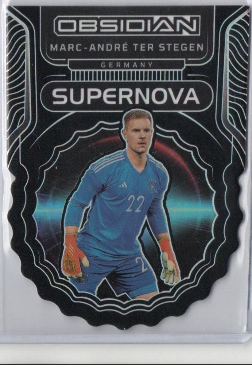 Marc Andre ter Stegen #4 Soccer Cards 2022 Panini Obsidian Supernova