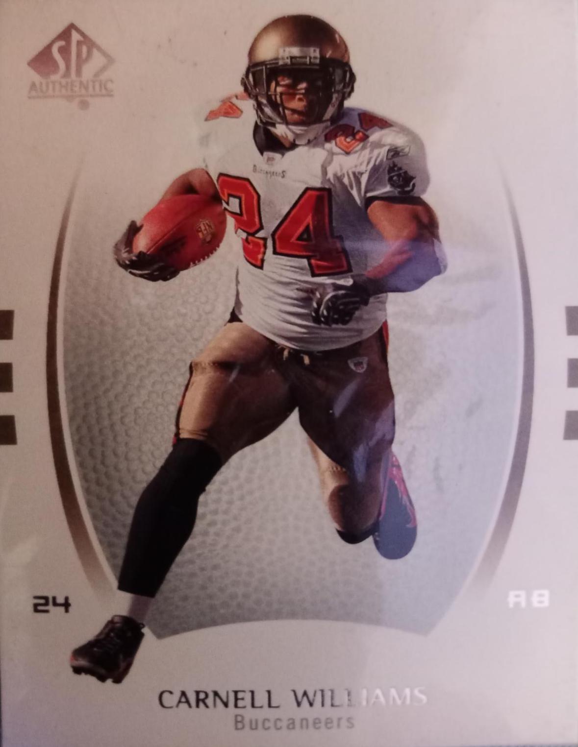Carnell 'Cadillac' Williams #15 Football Cards 2007 SP Authentic