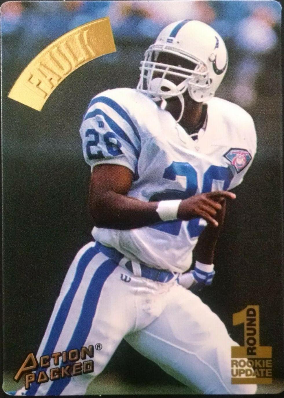 Marshall Faulk #122 Football Cards 1994 Action Packed