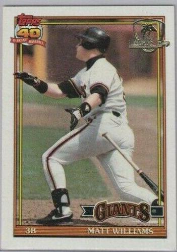 Matt Williams #190 Baseball Cards 1991 Topps Desert Shield