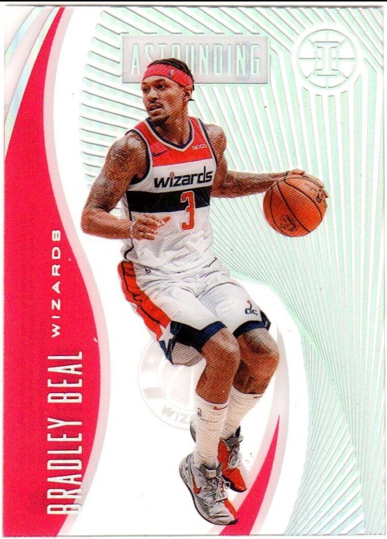 Bradley Beal #2 Basketball Cards 2019 Panini Illusions Astounding