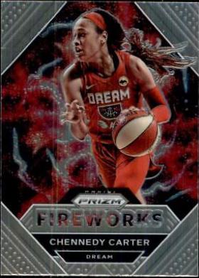 Chennedy Carter #1 Basketball Cards 2021 Panini Prizm WNBA Fireworks