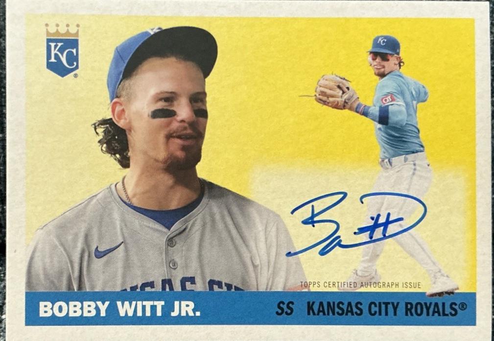 Bobby Witt Jr. #H25A-BW Baseball Cards 2025 Topps Heritage 25th Anniversary Autograph
