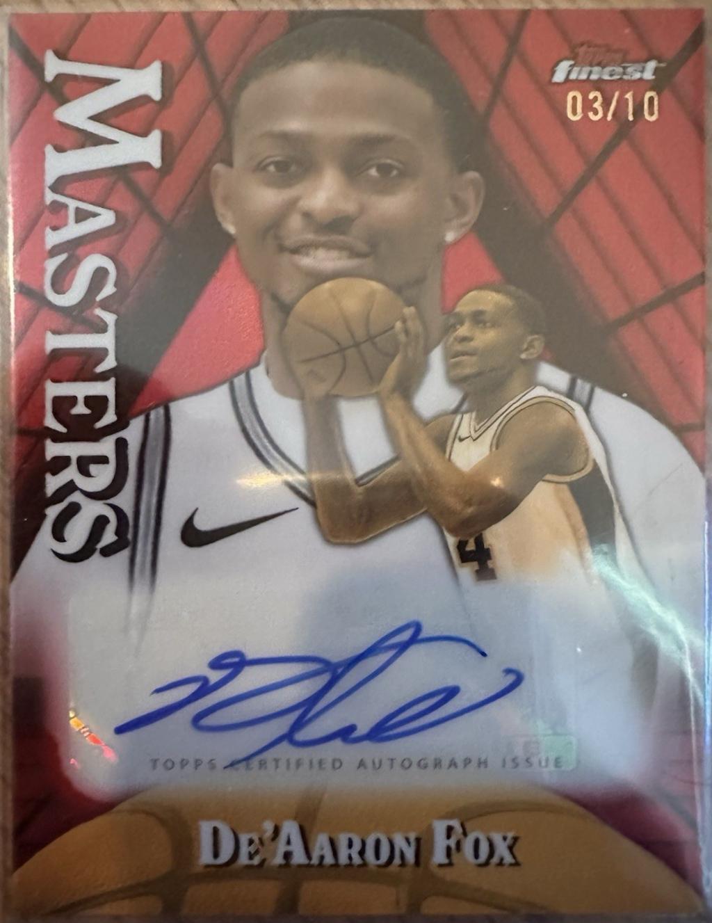 De'Aaron Fox [Red Black Geometric Refractor] #MA-DF