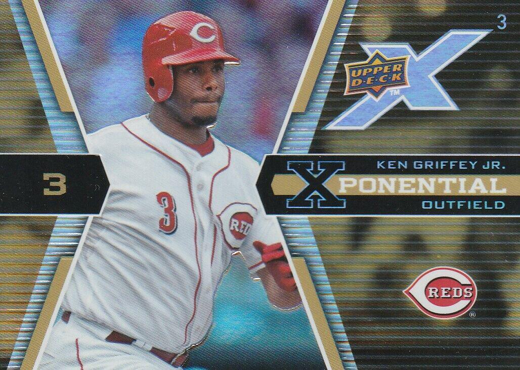 Ken Griffey, Jr #X3-KG Baseball Cards 2008 Upper Deck X Xponential 3