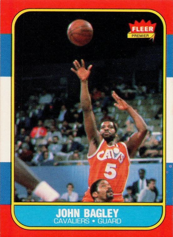 John Bagley #5 Basketball Cards 1986 Fleer