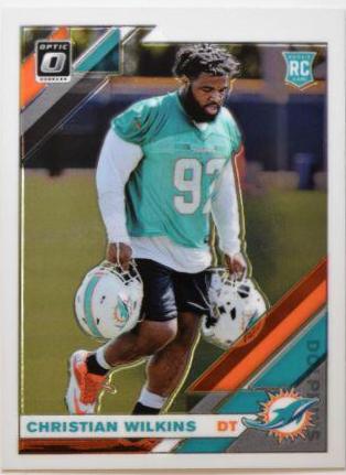Christian Wilkins #105 Football Cards 2019 Donruss Optic