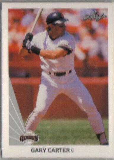 Gary Carter #134 Baseball Cards 1990 Leaf