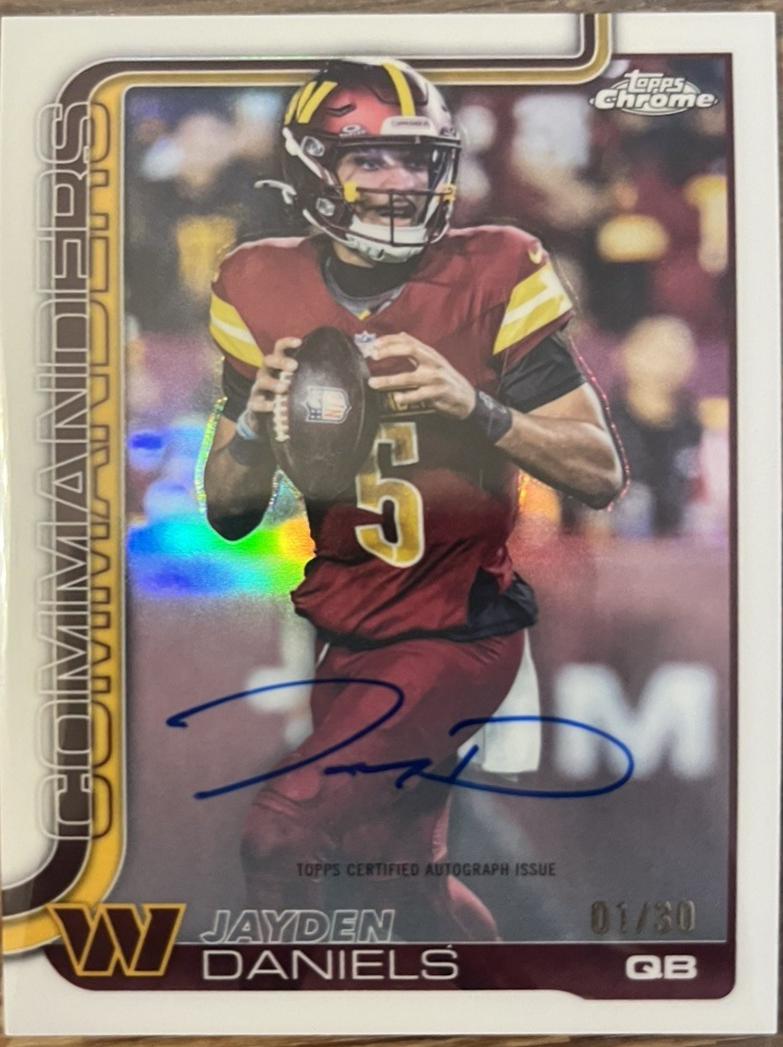 Jayden Daniels [White Refractor] #BA-JD