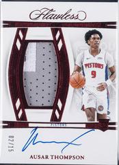 Ausar Thompson [Ruby] #25 Basketball Cards 2023 Panini Flawless Vertical Patch Auto Prices