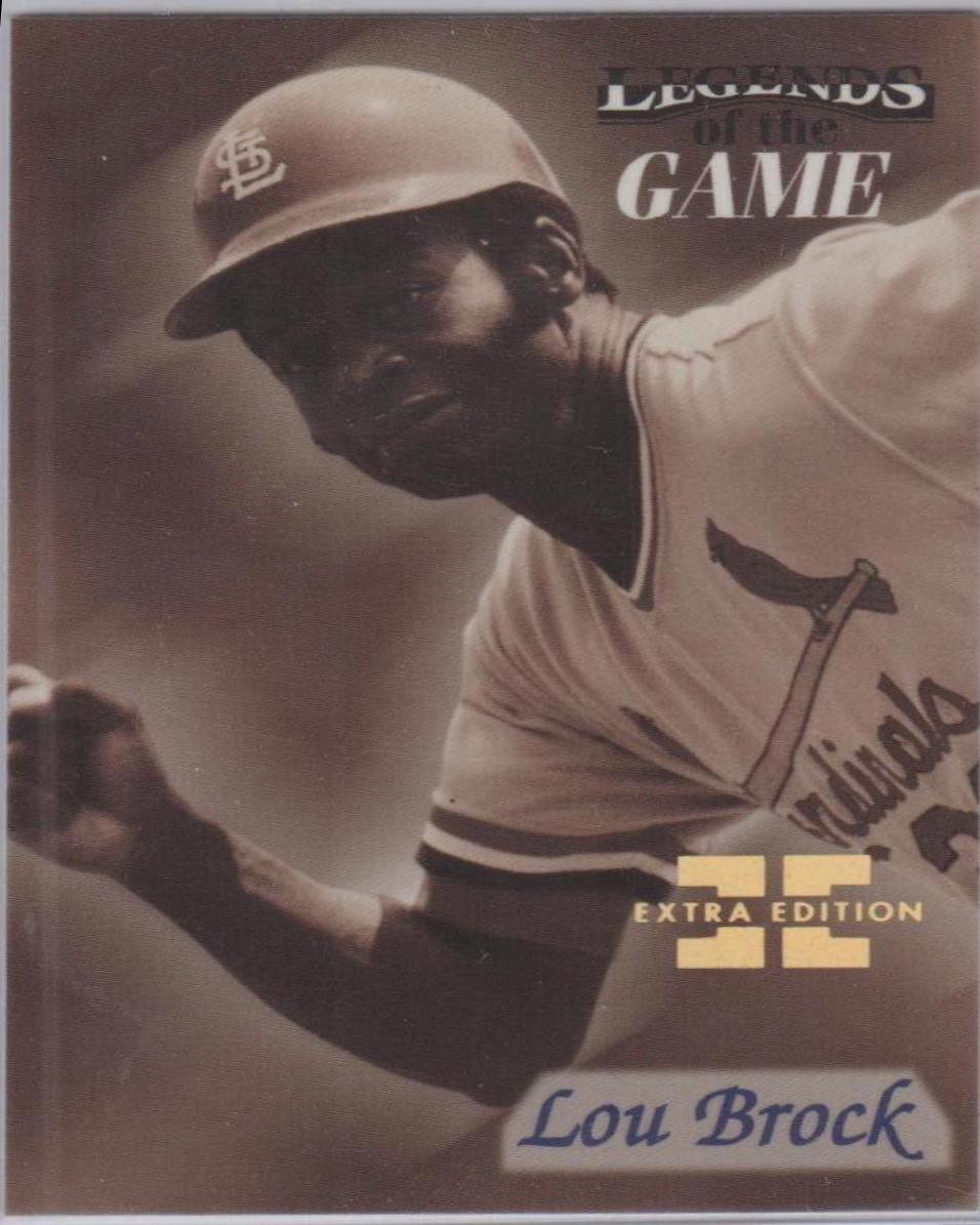 Lou Brock #6 Baseball Cards 1998 Sports Illustrated Then & Now